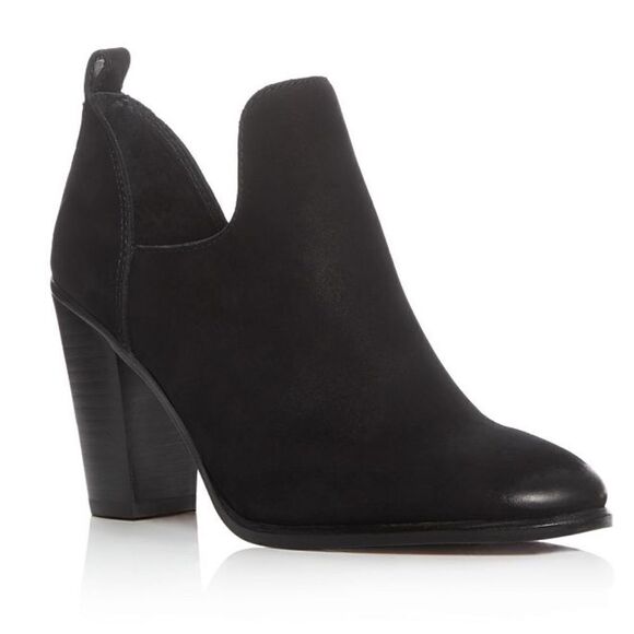 Vince Camuto size 9 Women's Federa Cutout Side Booties boots black real leather - Picture 1 of 9